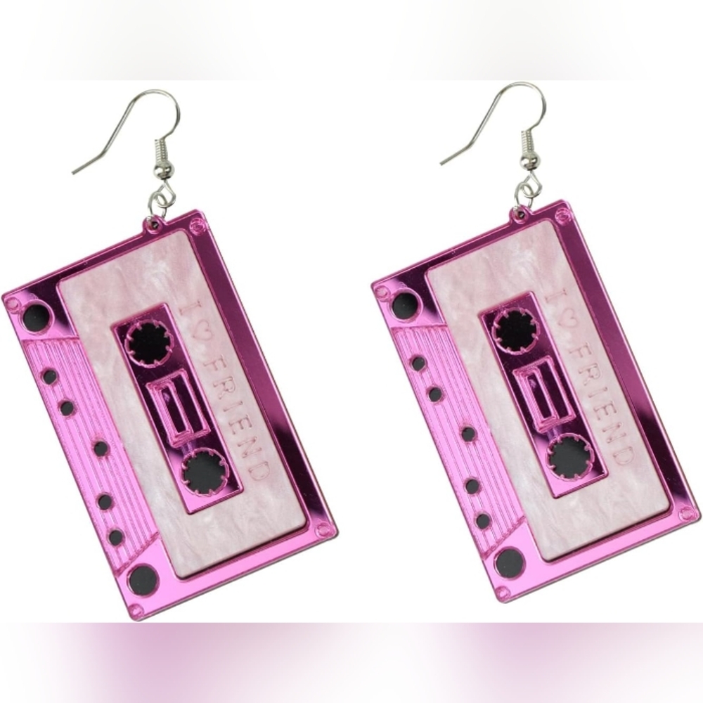 Gen X Cassette Tape Dangle Earrings